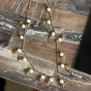 Pearl long necklace